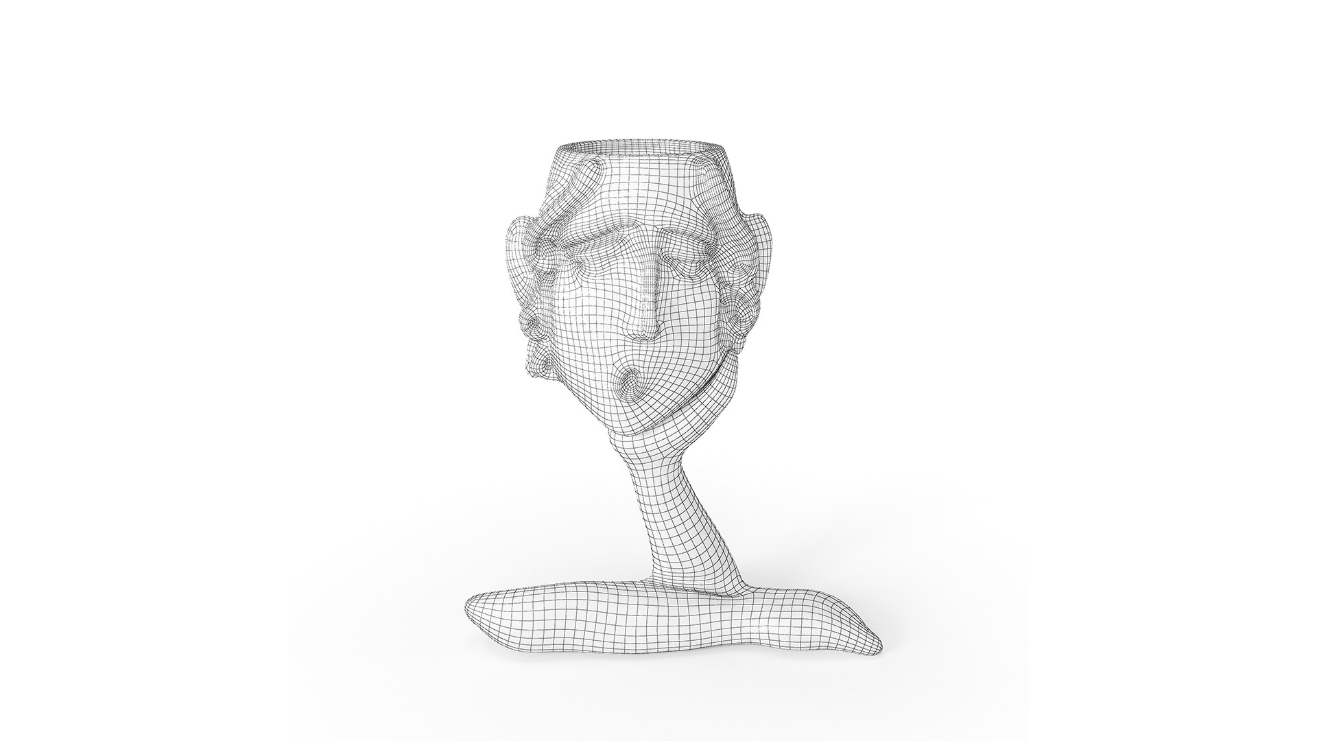 Abstract Figure Statue Pot 2 Model - TurboSquid 1958707