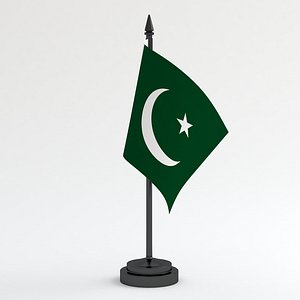 3D Table Flag Pakistan