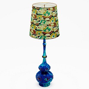 50S Enameled Ceramic Floor Lamp