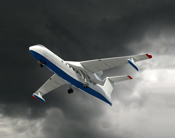 3D airplane be 200 air bus quadcopter