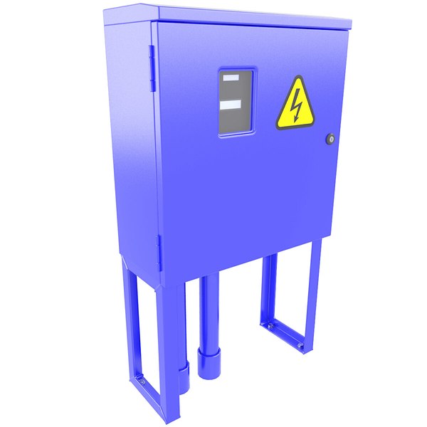 3D electrical cabinet industrial model