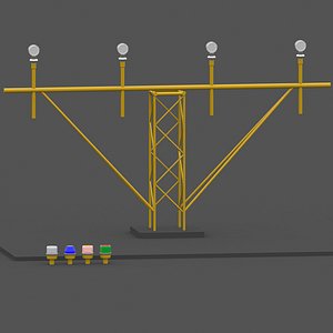 landing lights 3D