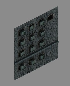 3D model underground - palace walls