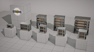PizzaMaster Oven - 8 Models 3D