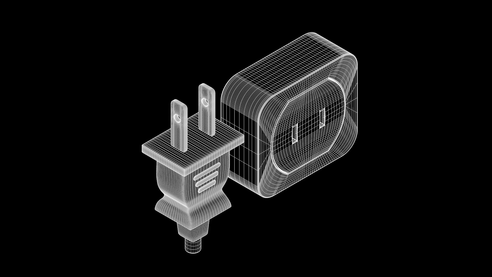 3D model Electrical Plug and Socket - Type A - TurboSquid 1867069
