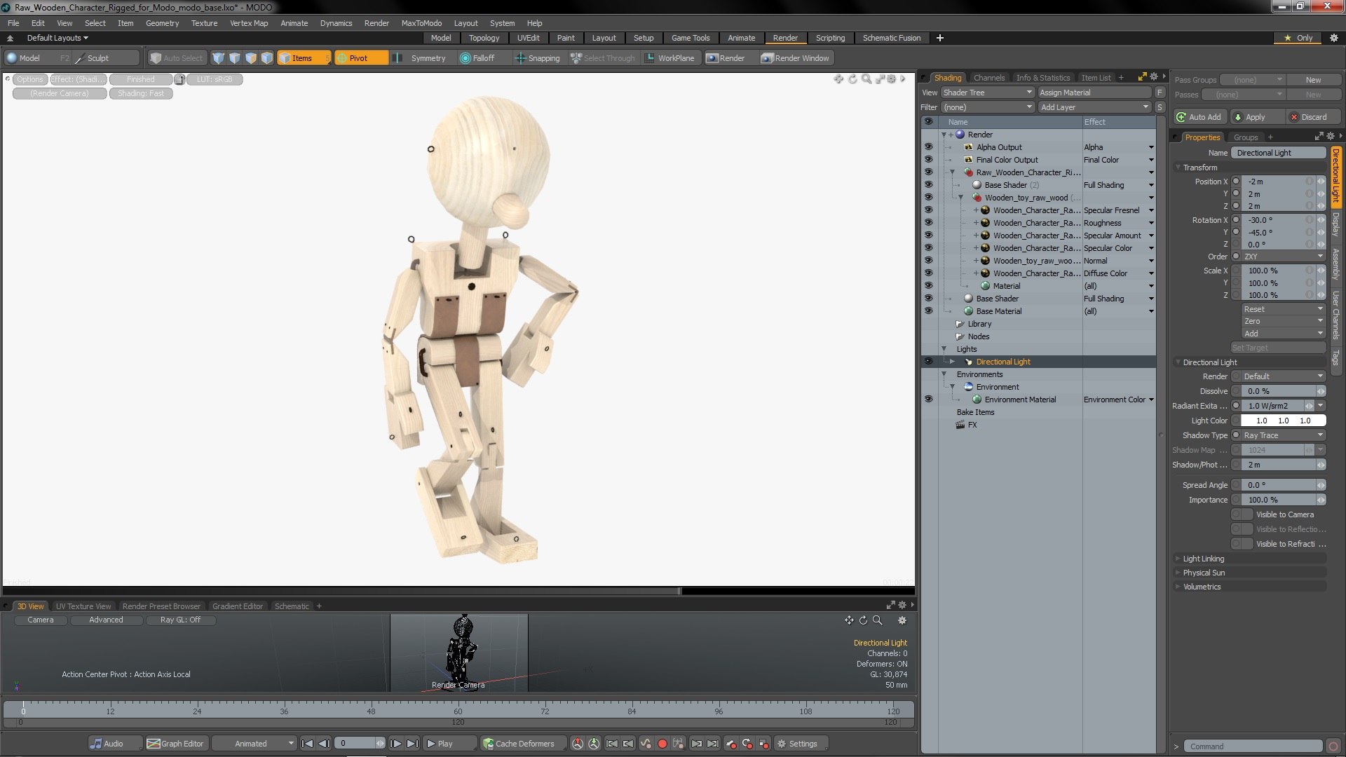 Raw Wooden Character Rigged for Modo 3D model - TurboSquid 2016329