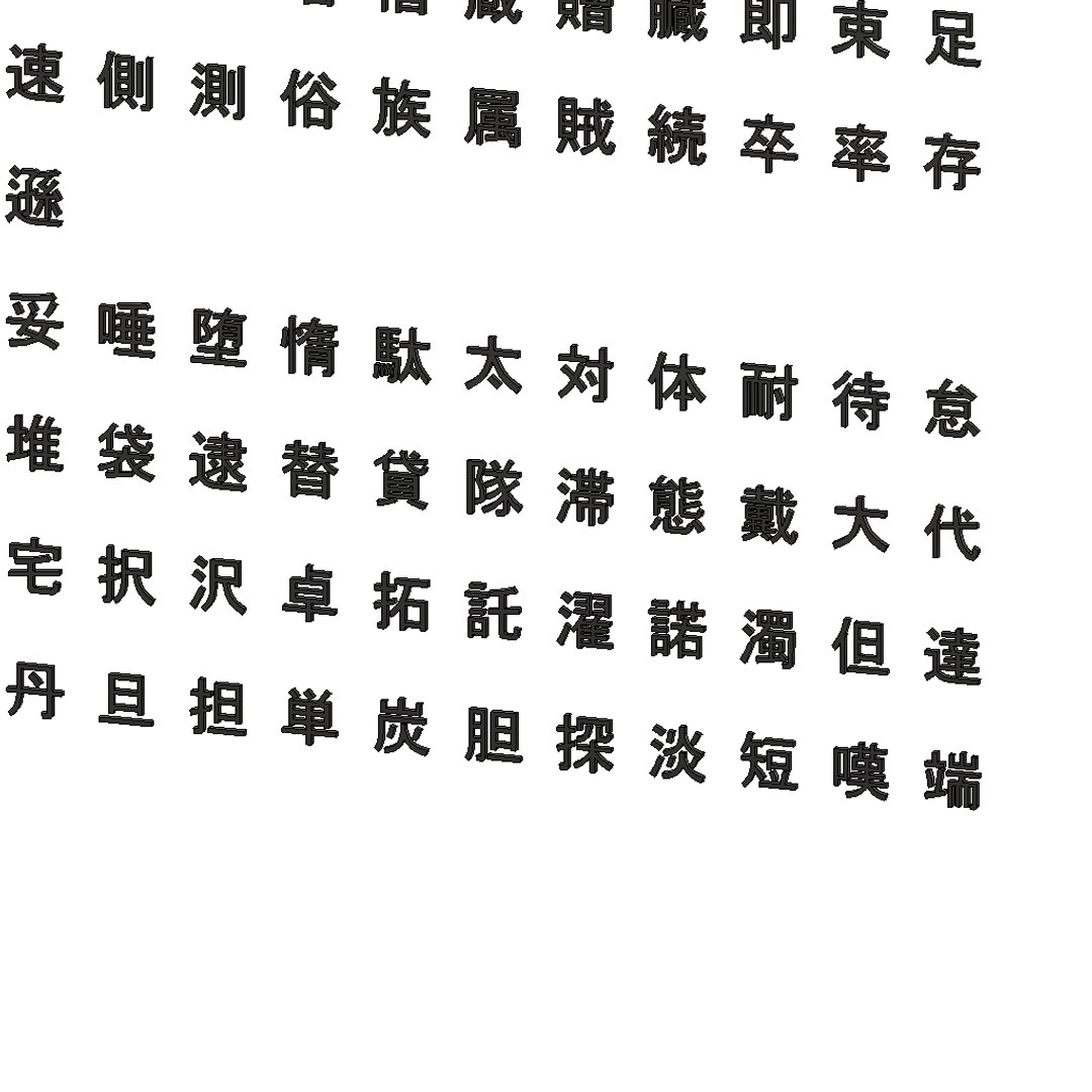 3D chinese ms gothic font https://p.turbosquid.com/ts-thumb/5i/pQTcGA/FpQKT0VV/chinesemsgothicfontset134/png/1499612352/1920x1080/fit_q87/6070a42377aa2a17e15961b308f0bad64d812d00/chinesemsgothicfontset134.jpg
