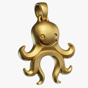 Cute Octopus Jewelry Pendant
