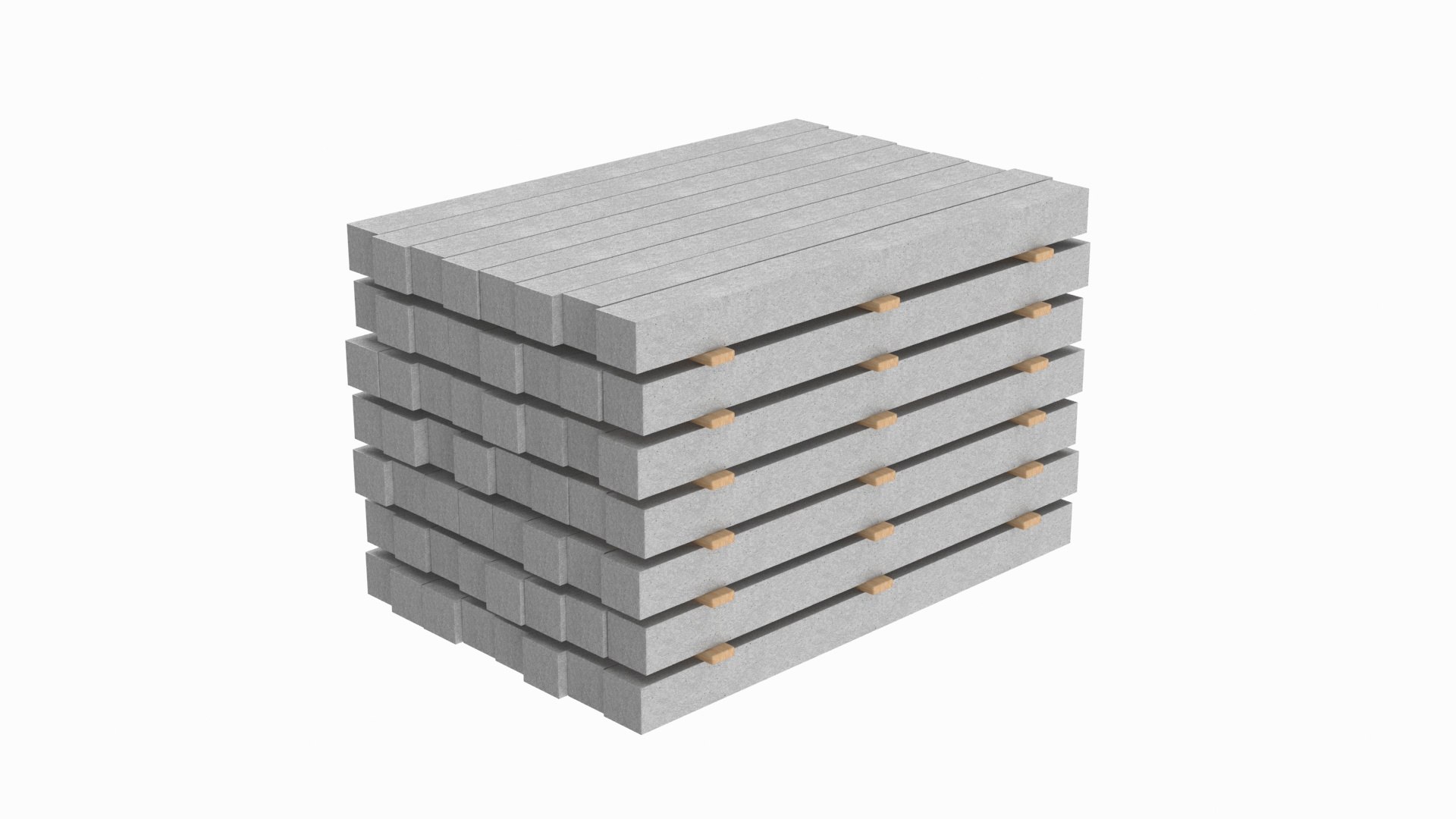 Stack Of Concrete Slabs 3D Model - TurboSquid 2311835
