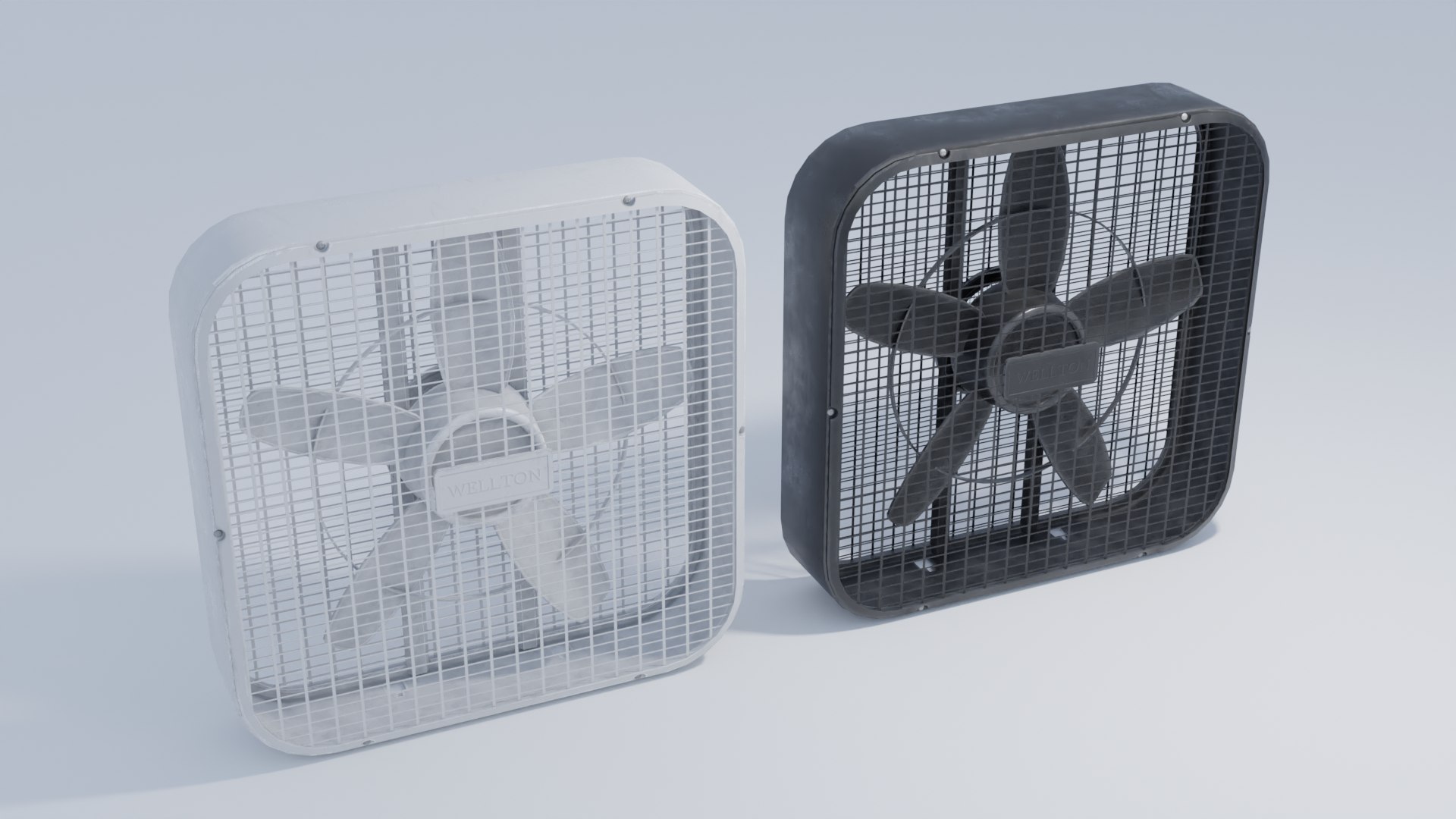 Box Fan with 4K and 2K Textures model - TurboSquid 1982707