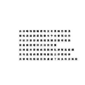 3D chinese ms gothic font model