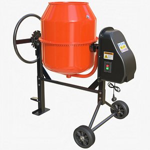 3D ConcreteMixer 01