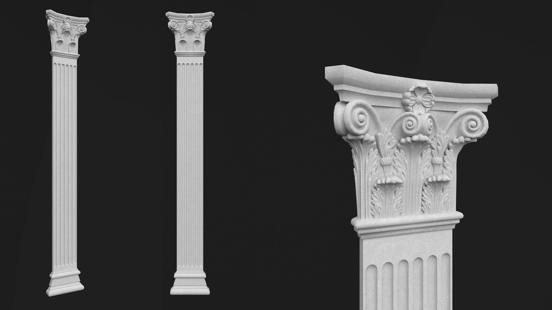 3D Model Column Decorative 06 - TurboSquid 2400613