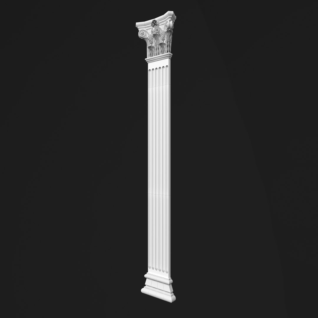 3D Model Column Decorative 06 - TurboSquid 2400613