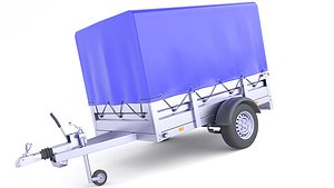3D Cover Utility Cargo Trailer 29 model