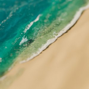3D Beach Waves Whitewater Animation model