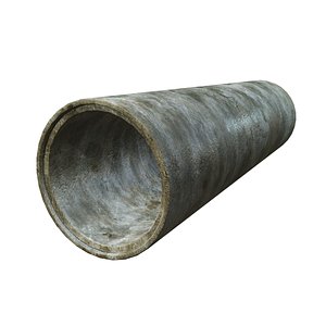concrete pipe 3d max