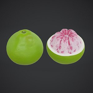 Fruit Pomelo Low Poly 3D model
