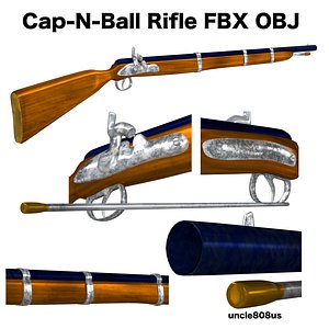 3d cap ball rifle model