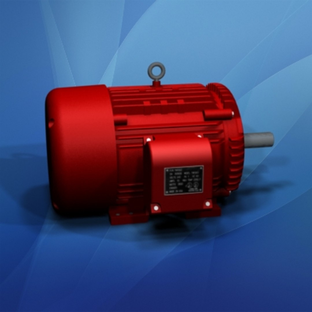 Large Electric Motor 25 3d Max