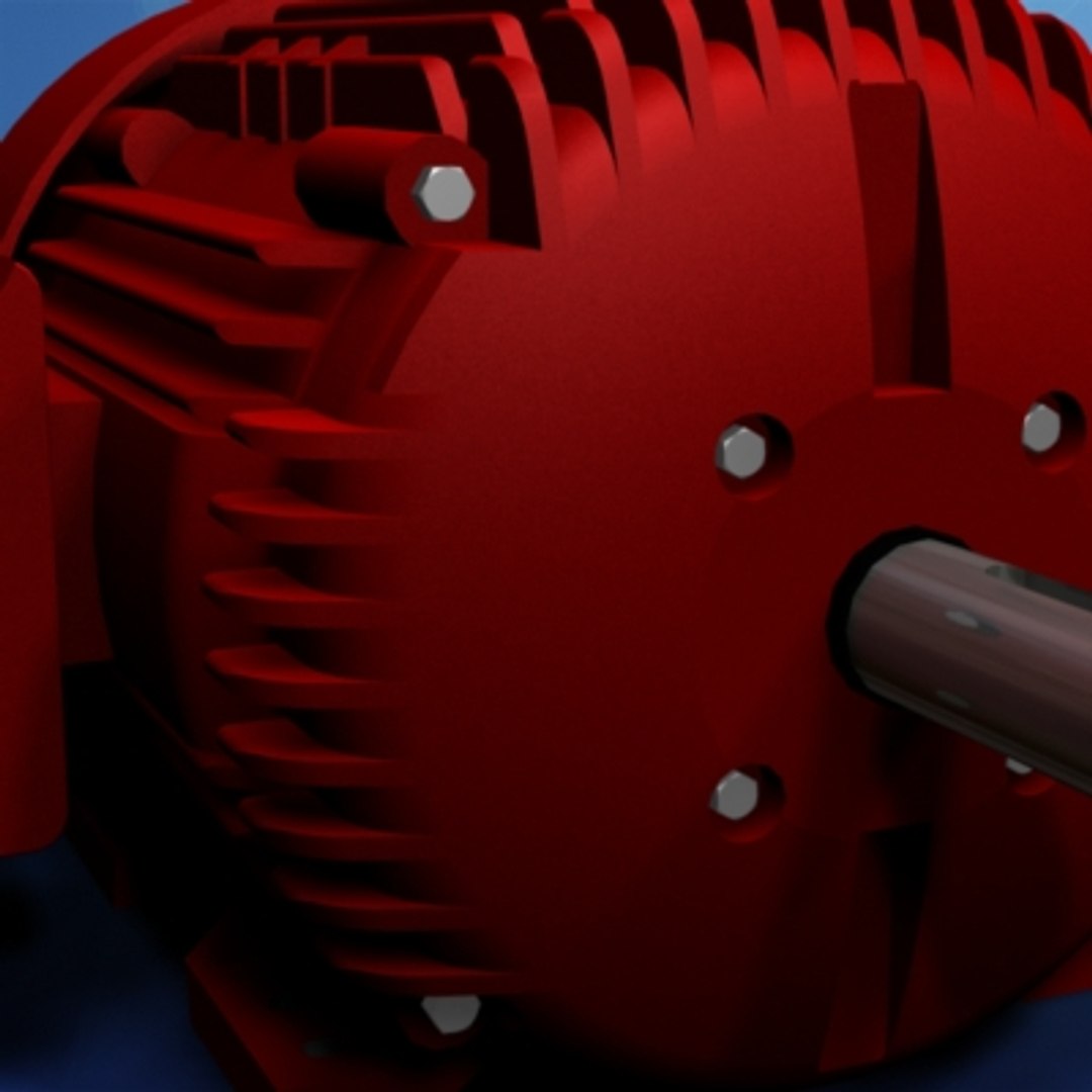 Large Electric Motor 25 3d Max