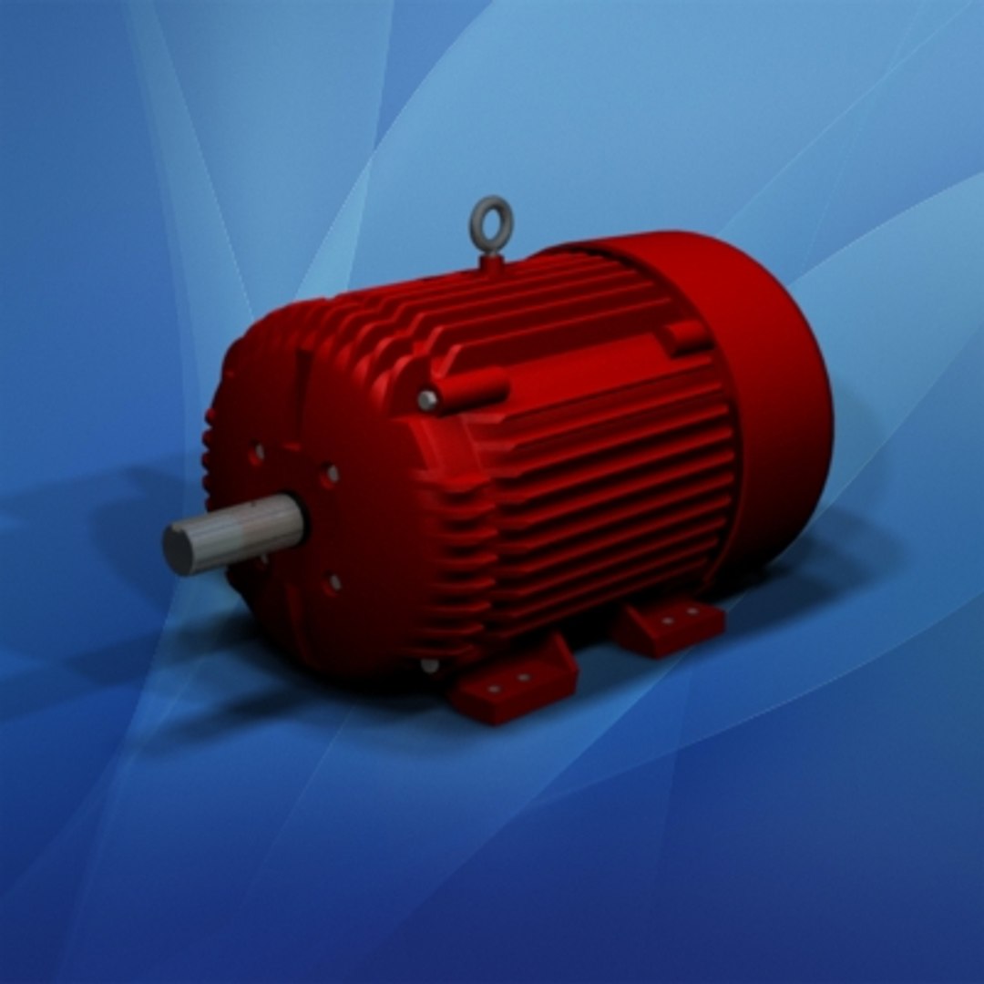 Large Electric Motor 25 3d Max