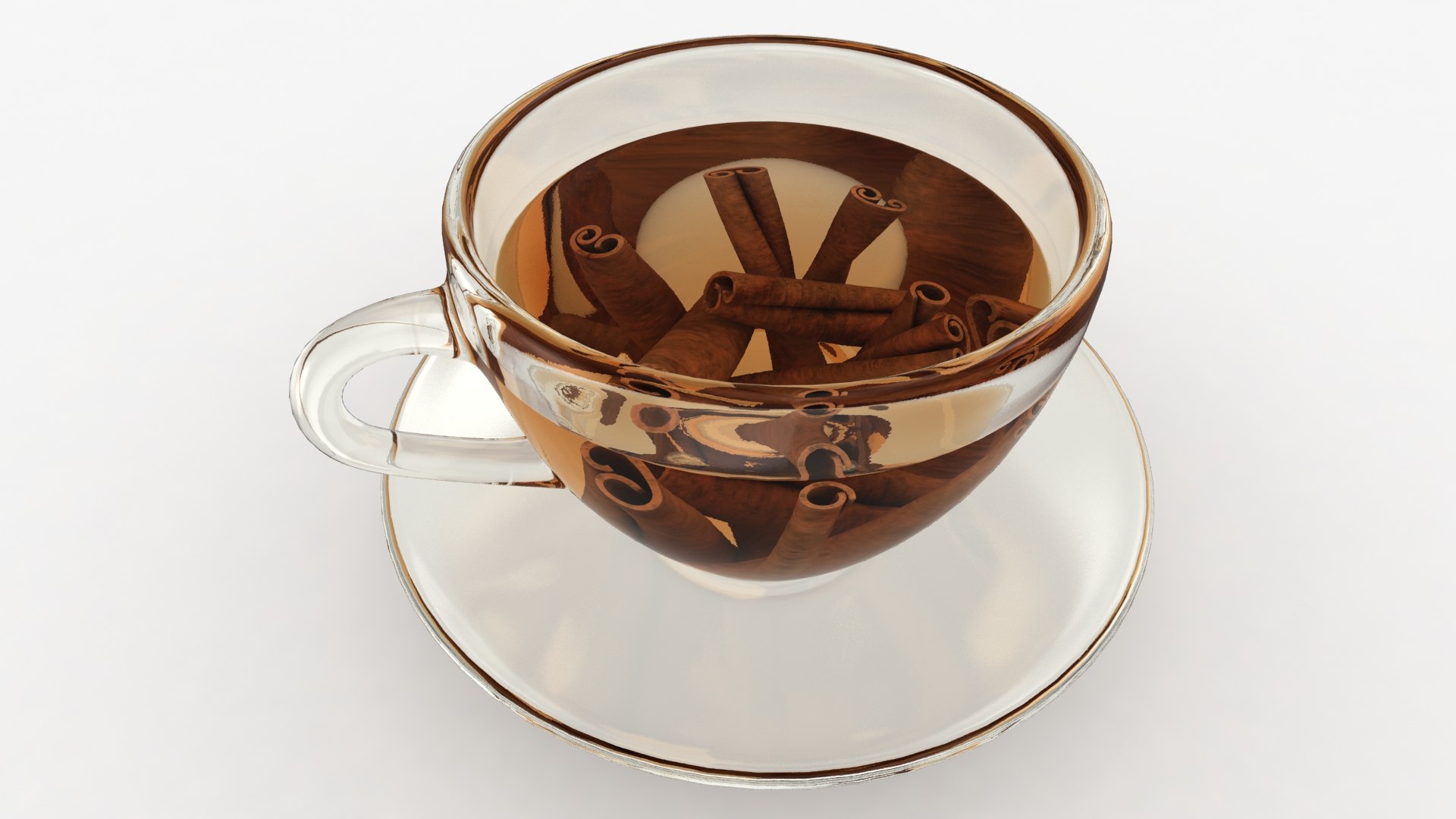3D Model Realistic Cinnamon Tea - TurboSquid 1453247