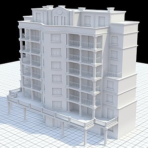 modern tenement house obj