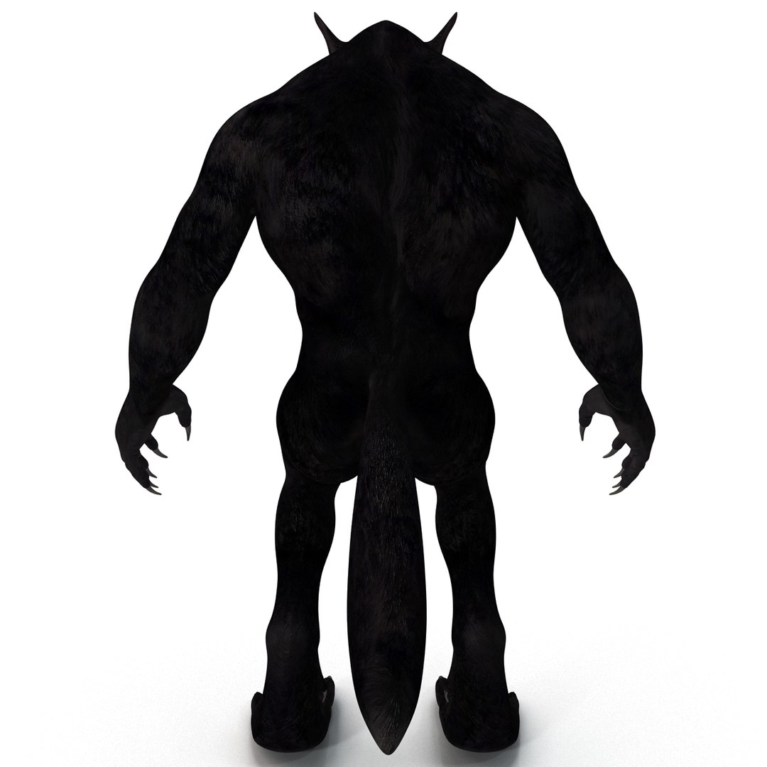3d Werewolf Rigged Model