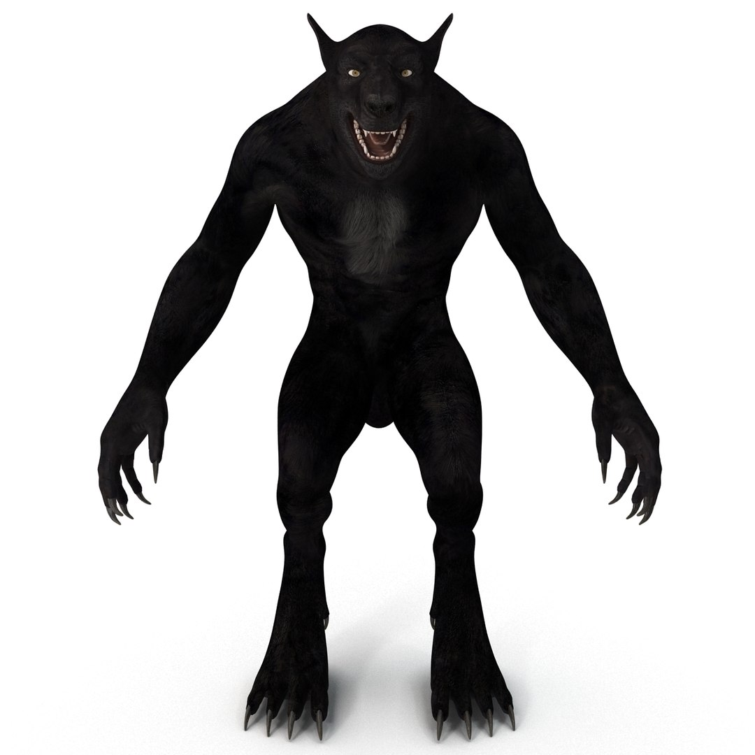 3d Werewolf Rigged Model