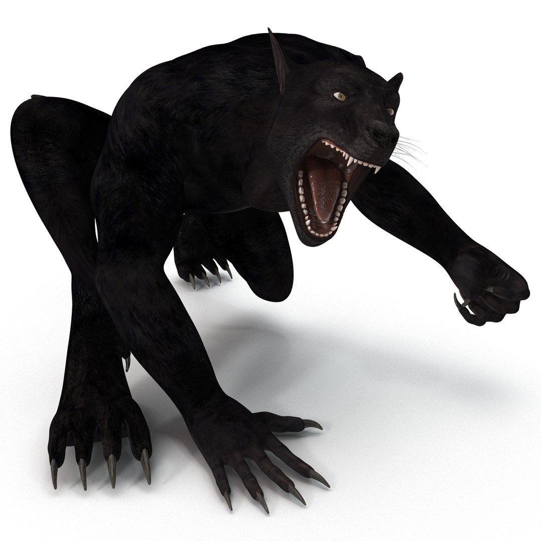 3d Werewolf Rigged Model