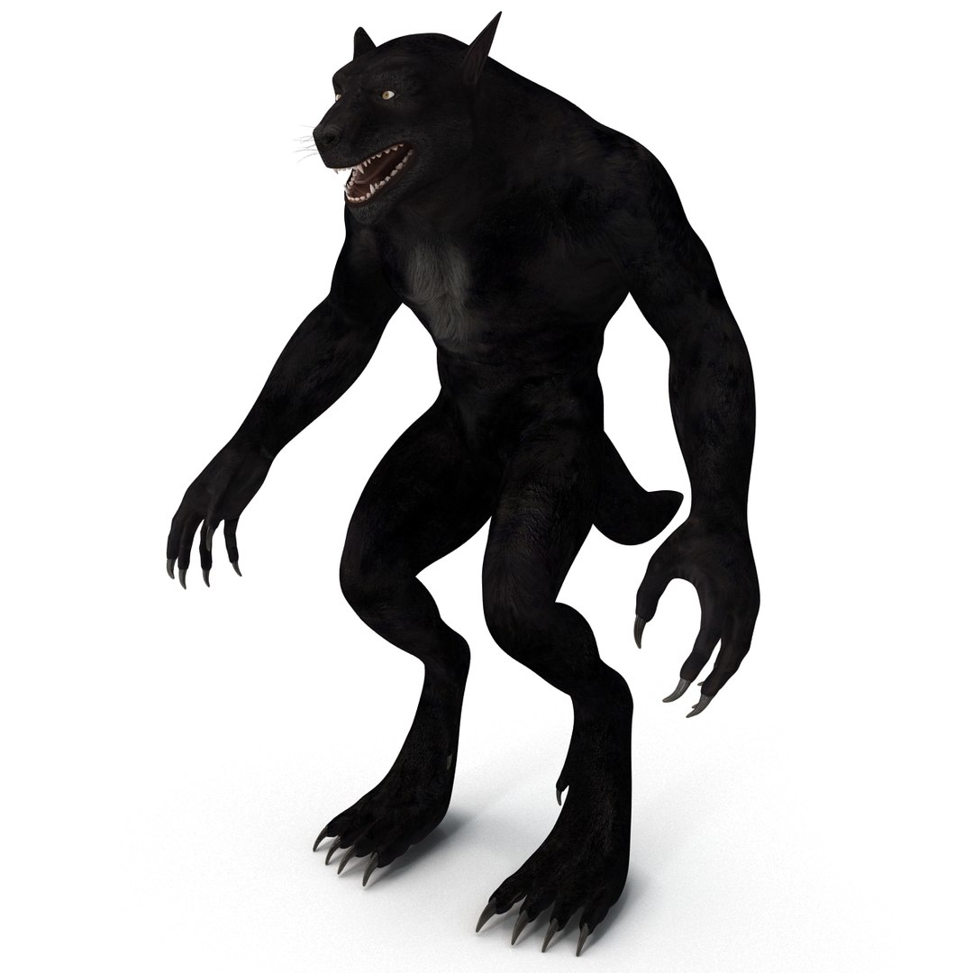3d Werewolf Rigged Model