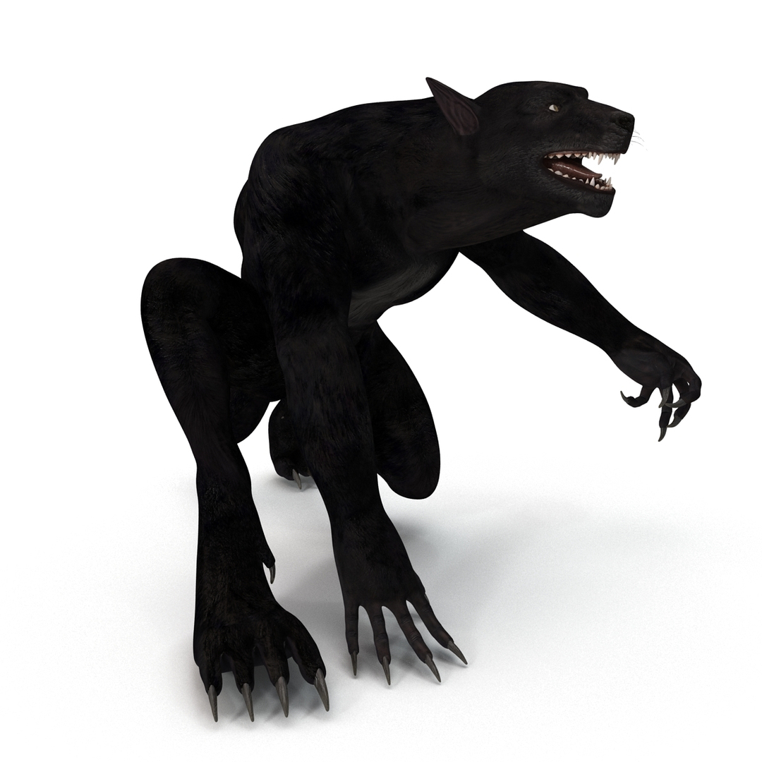 3d Werewolf Rigged Model