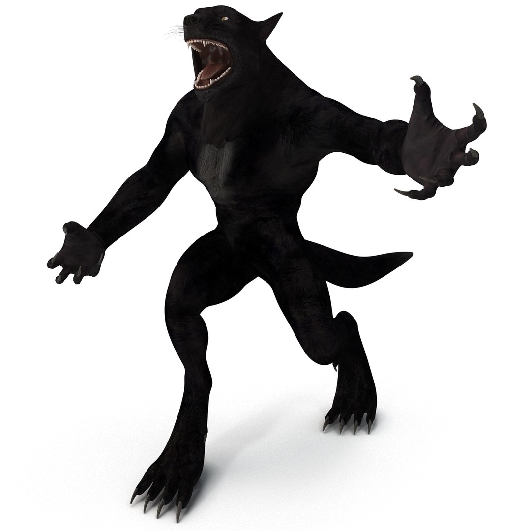 3d Werewolf Rigged Model