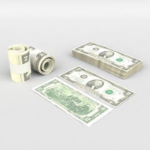 money dollar cash 3D model