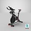 Stationary Bike Type 02 Clean and Dirty 3D model
