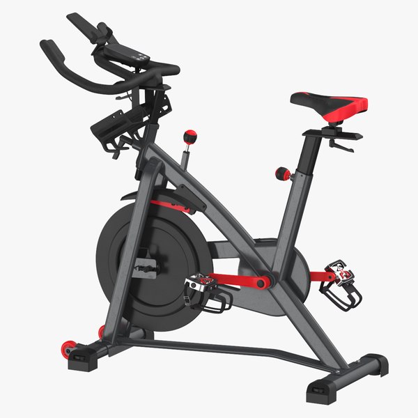 Stationary Bike Type 02 Clean and Dirty 3D model