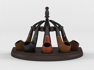 realistic tobacco pipe 3D model