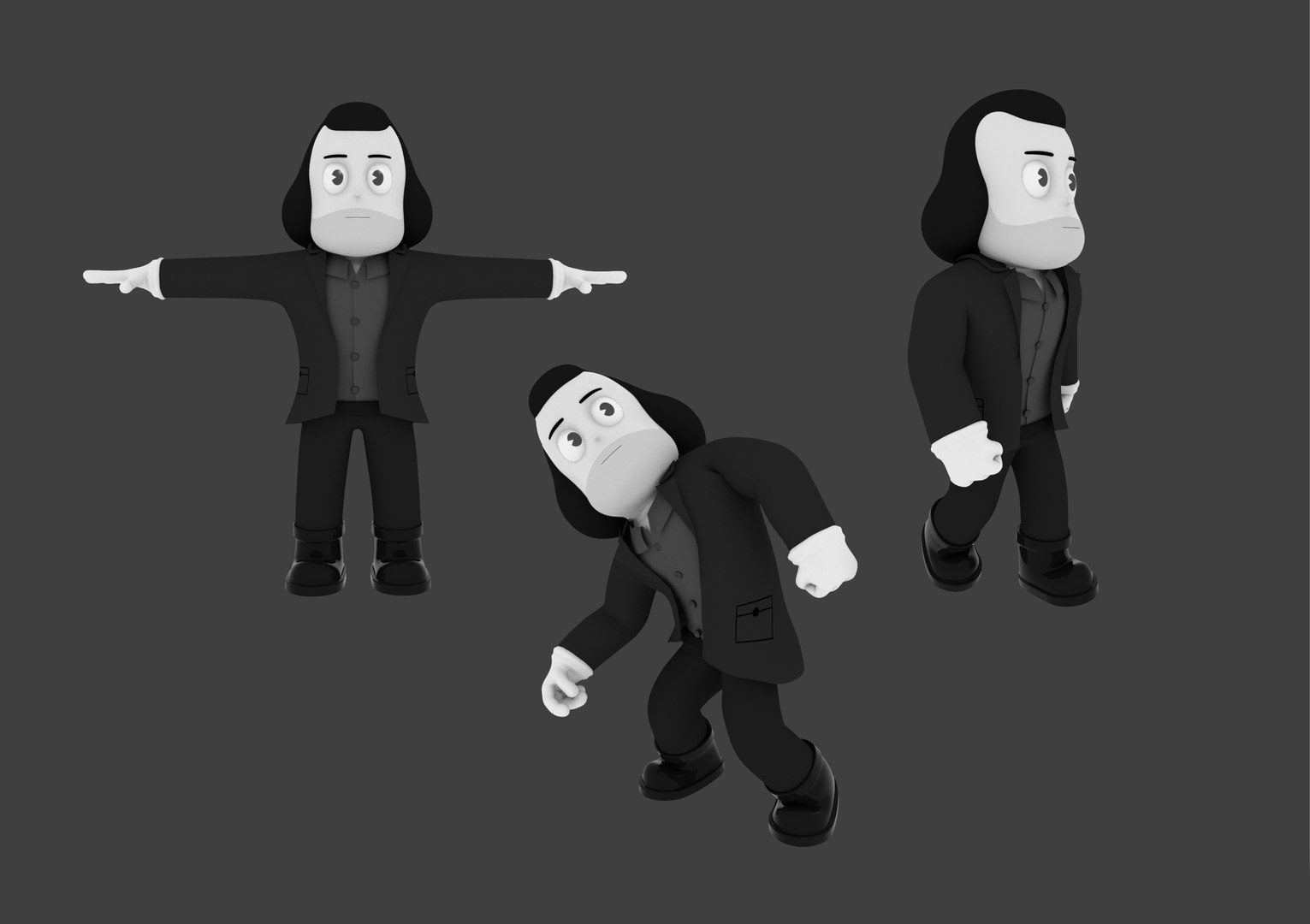 3D Character Videogame Rig - TurboSquid 1315767