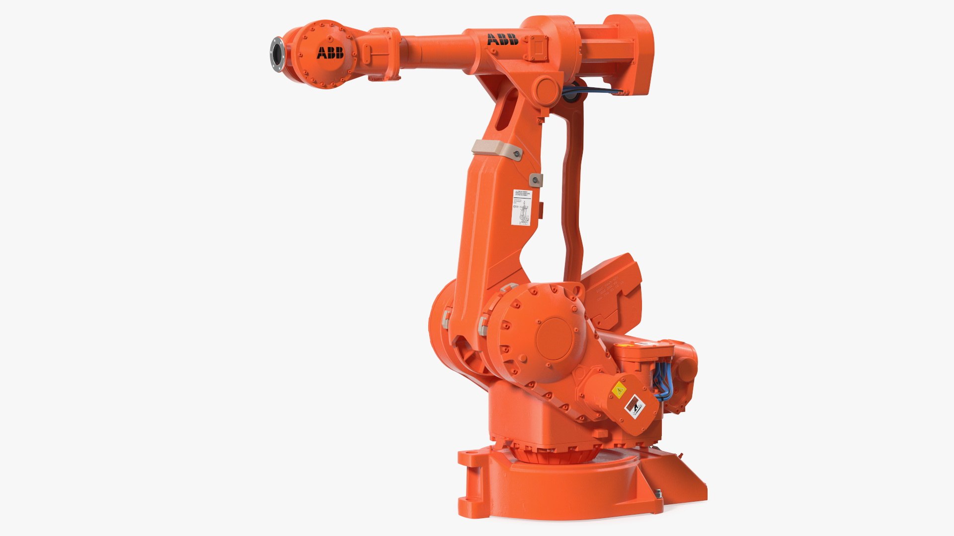 ABB IRB 4400 Industrial Robot Rigged 3D model preview