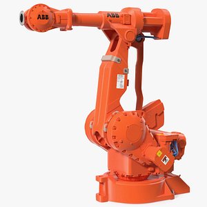 ABB IRB 4400 Industrial Robot Rigged 3D