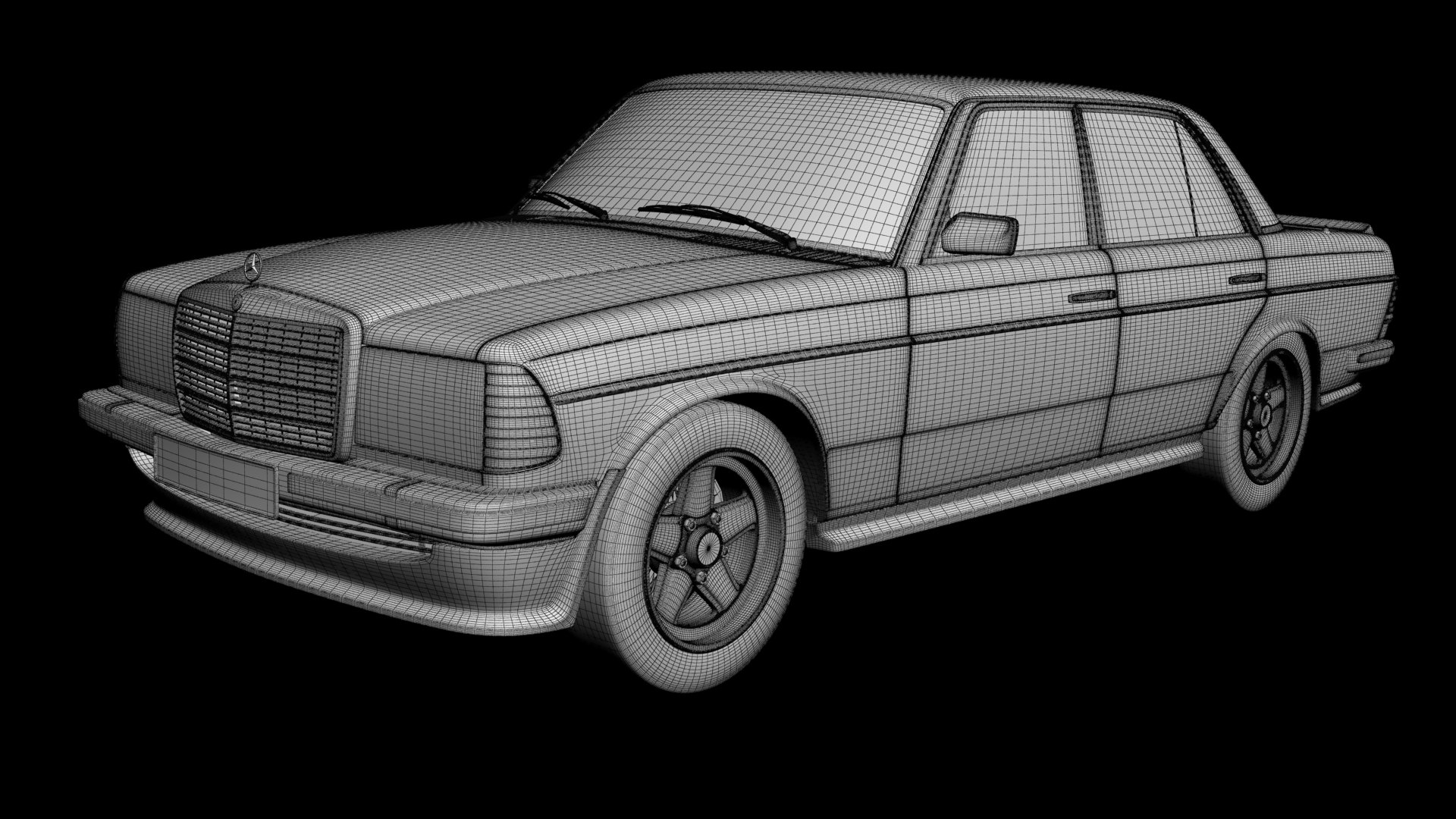 Mercedes-Benz W123 AMG 3D model - TurboSquid 2097547