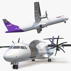 FedEx ATR 72-600 Cargo Aircraft Open