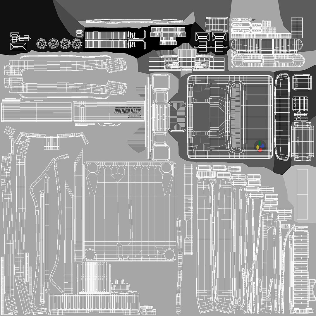 Super Nintendo Entertainment Video 3D - TurboSquid 1561142