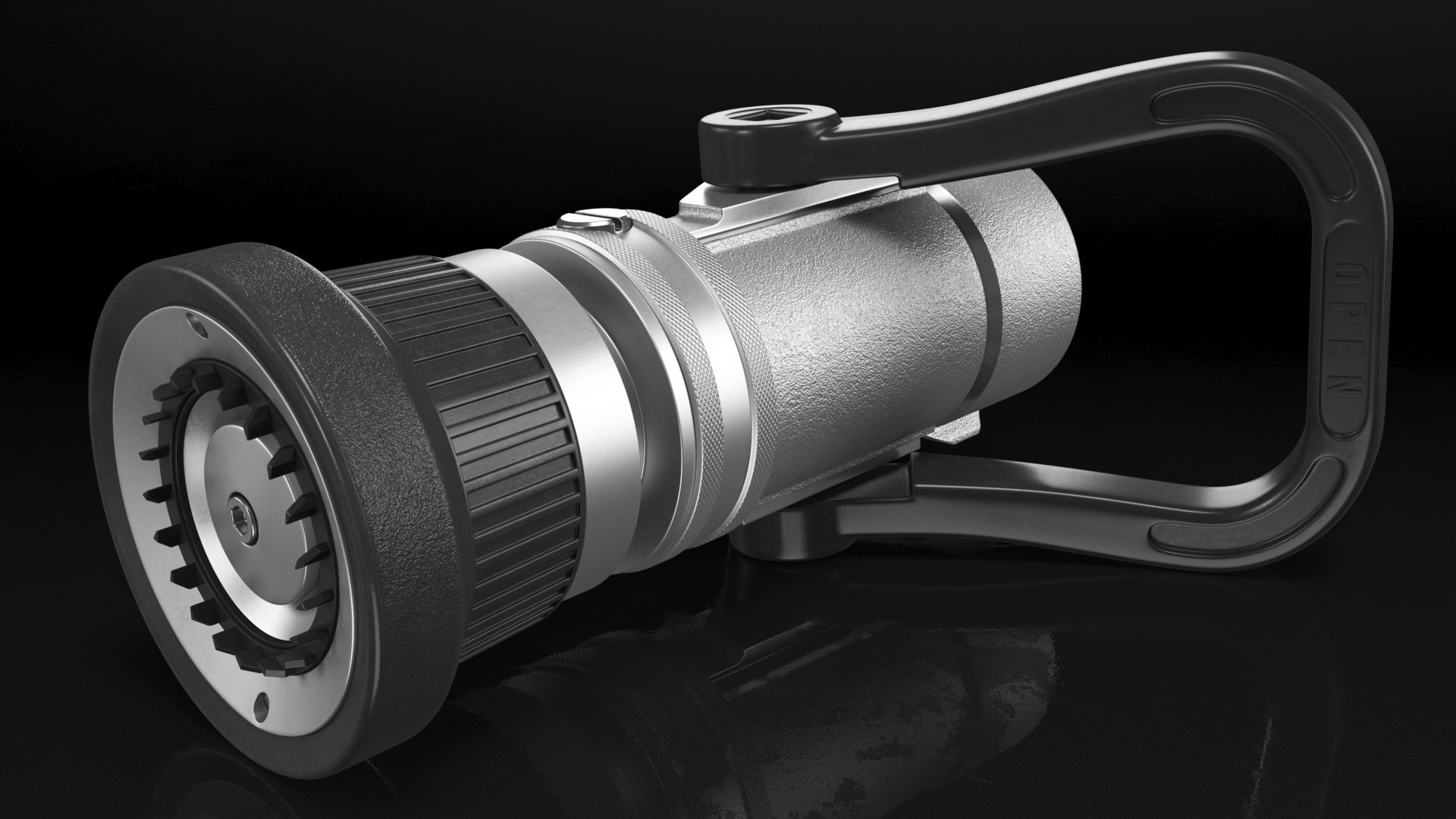 Industrial Fire Hose Nozzle 3D model TurboSquid 1736242