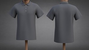 Formal Polo Shirt with Collar - Male Short Sleeve T-Shirt