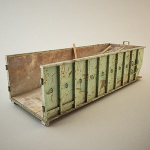 studio rolloff dumpster 3d model