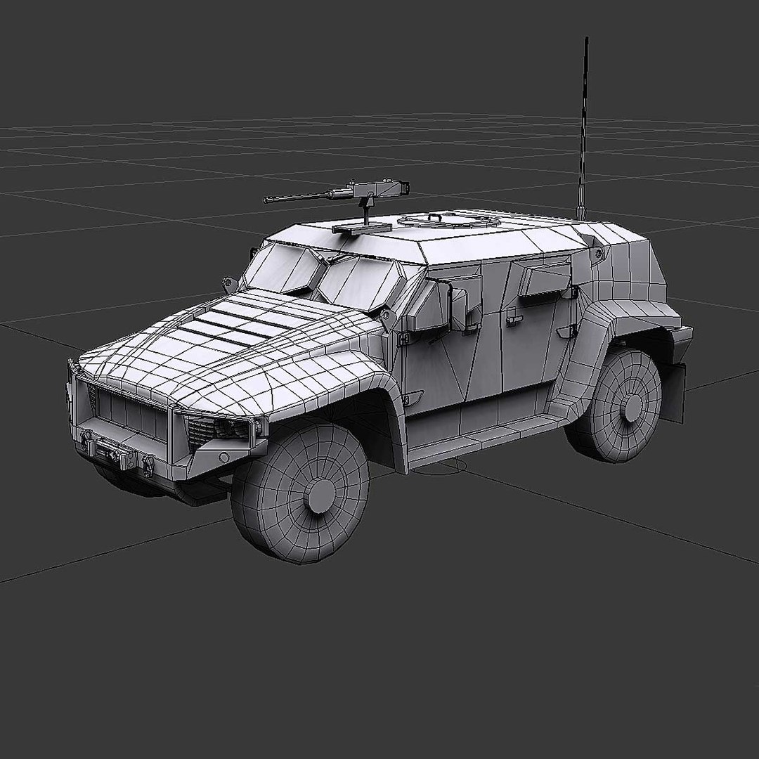 Hawkei Vehicle Aus Soldier 3d Max