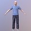 3D character male man model
