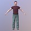 3D character male man model